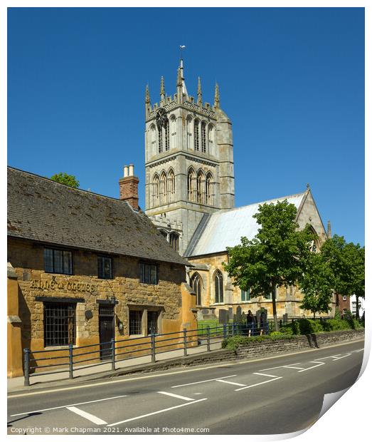 St Mary's Church and Anne of Cleves, Melton Mowbray Print by Photimageon UK