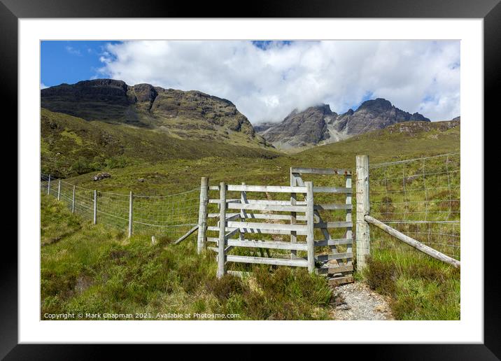 The path to Blaven, Skye Framed Mounted Print by Photimageon UK