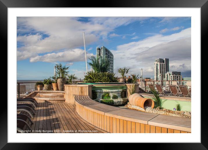 Borealis cruise ship, the garden on deck 9, Liverp Framed Mounted Print by Holly Burgess