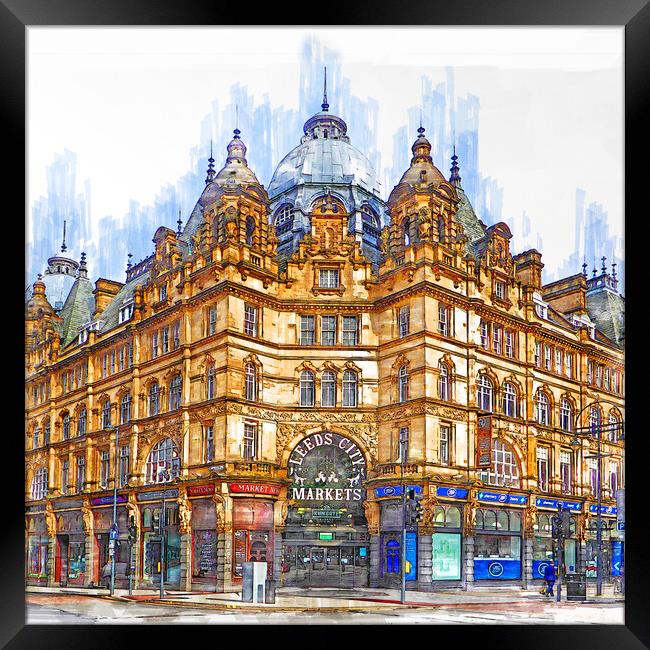 Leeds City Markets Framed Print by Picture Wizard