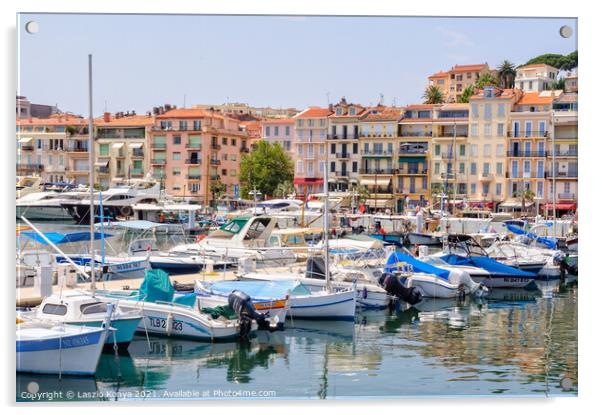 Le Vieux Port - Cannes Acrylic by Laszlo Konya
