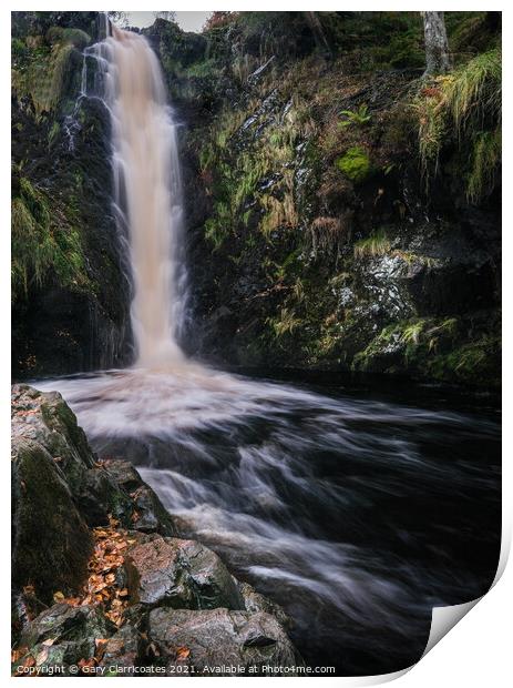 Linhope Spout Print by Gary Clarricoates