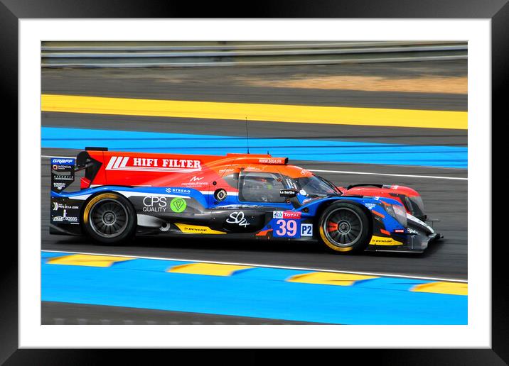 Oreca 07 Gibson Sports Motor Car Framed Mounted Print by Andy Evans Photos