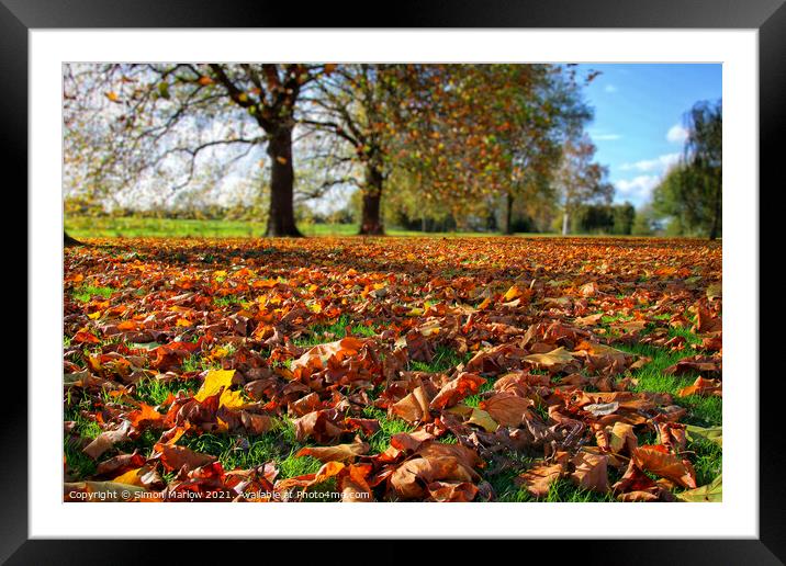 The Colours of Autumn Framed Mounted Print by Simon Marlow