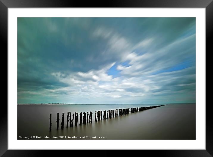 The Breakwater Framed Mounted Print by Keith Mountford