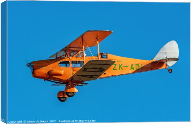 de Havilland DH83 Fox Moth Canvas Print by Steve de Roeck