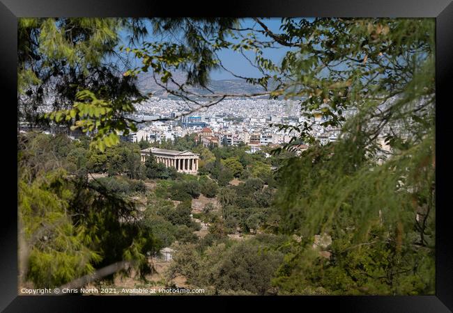 The Ancient Agora of Classical Athens. Framed Print by Chris North