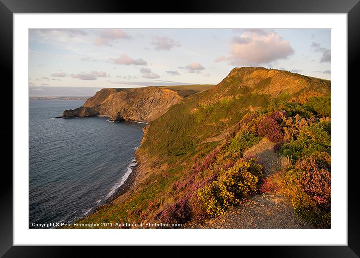 Castle Point - North Cornwall Framed Mounted Print by Pete Hemington