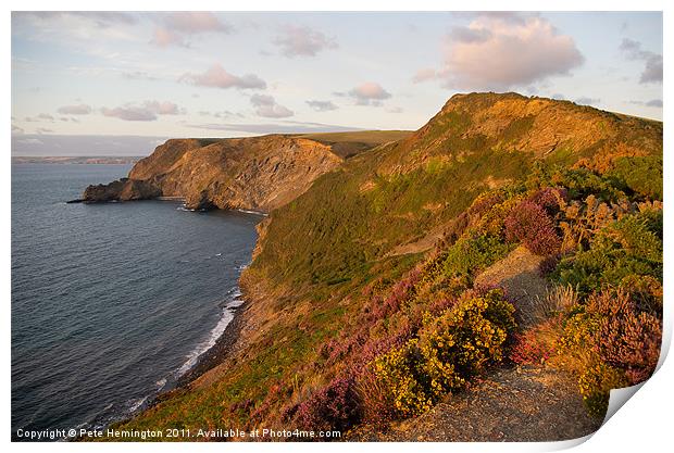 Castle Point - North Cornwall Print by Pete Hemington