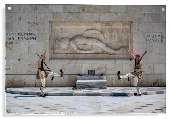 Monument of the Unknown Soldier in front of the Hellenic Parliam Acrylic by Chris North