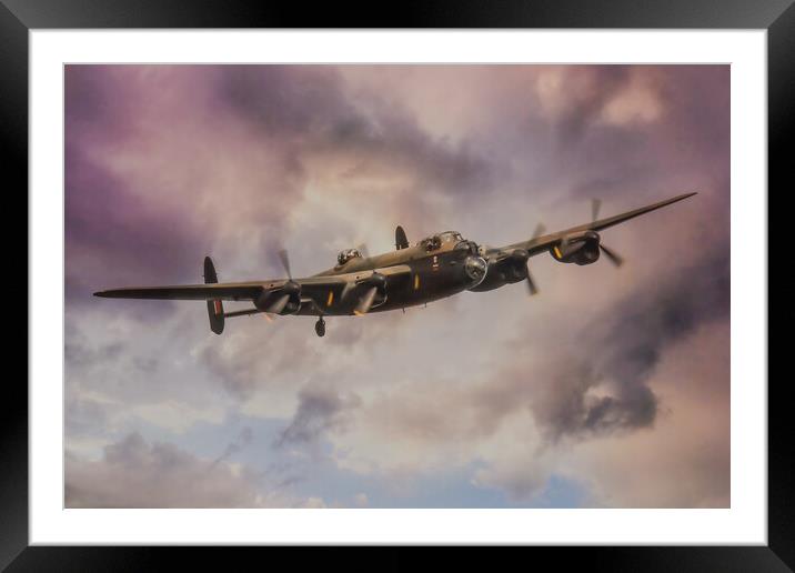Lancaster Bomber The City Of Lincoln Framed Mounted Print by J Biggadike