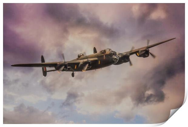Lancaster Bomber The City Of Lincoln Print by J Biggadike