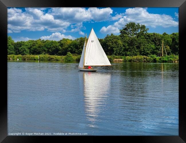 Wind-kissed solitude Framed Print by Roger Mechan