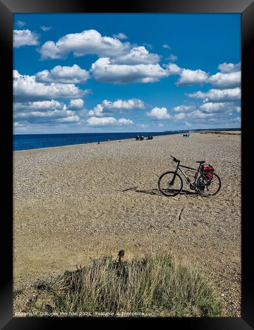 Seaside Serenity Framed Print by Roger Mechan
