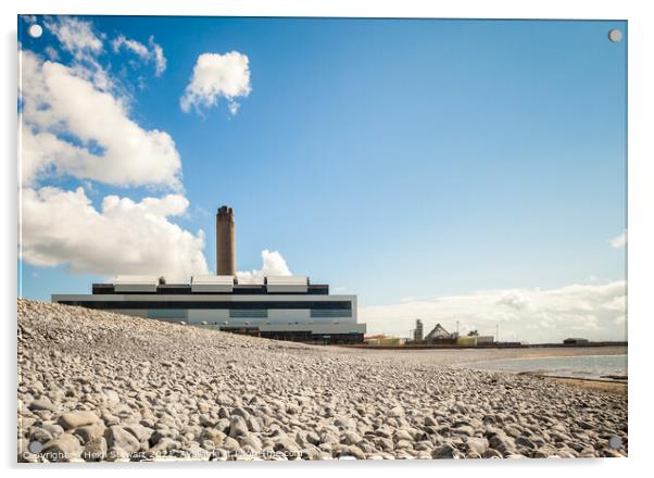 Aberthaw Power Station  Acrylic by Heidi Stewart