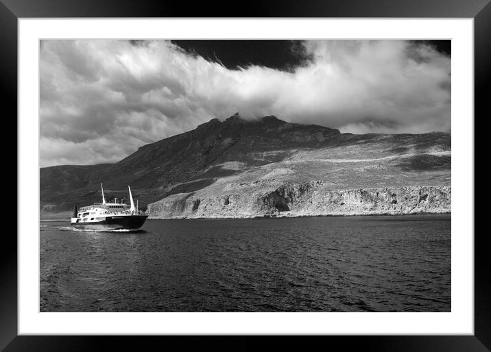 On the way to Gramvousa Framed Mounted Print by Dimitrios Paterakis