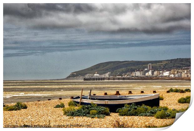 Beachy Head on the horizon  Print by Gareth Parkes