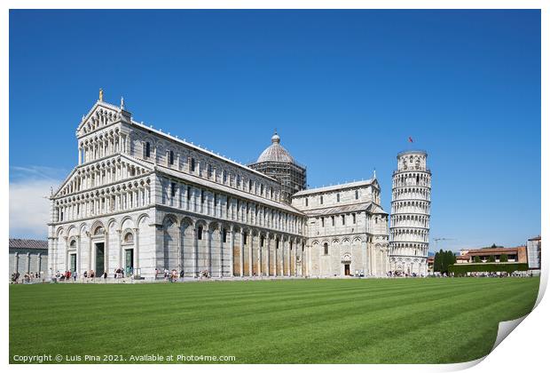 Pisa Cathedral Cattedrale di Pisa on a sunny day Print by Luis Pina