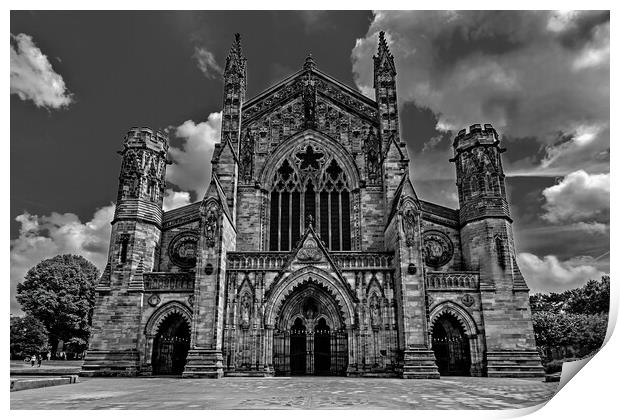 Hereford Cathedral Print by Joyce Storey