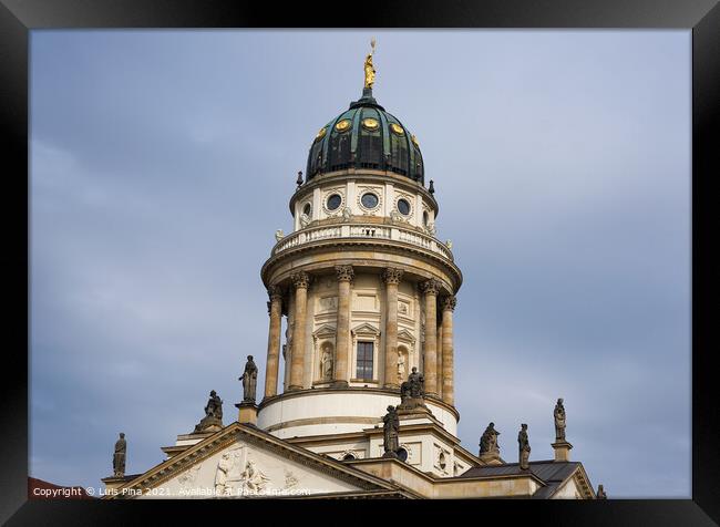 French cathedral at Gendarmenmarkt market in Berlin, Germany Framed Print by Luis Pina