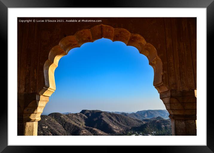 View from Jaigarh Fort in Rajasthan, India Framed Mounted Print by Lucas D'Souza