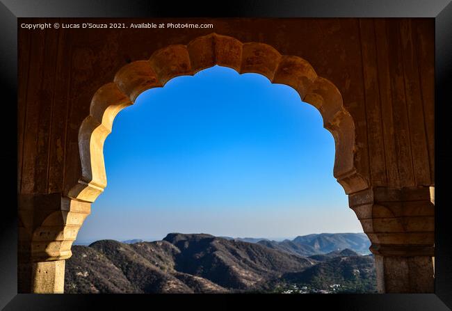 View from Jaigarh Fort in Rajasthan, India Framed Print by Lucas D'Souza