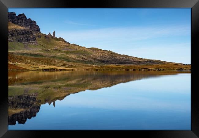 Reflections of The Old Man of Storr Framed Print by Jason Moss