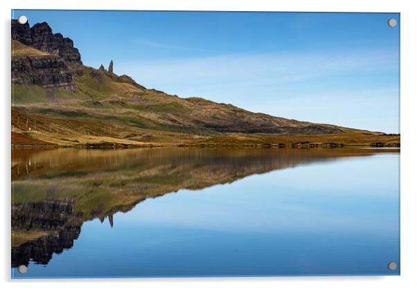 Reflections of The Old Man of Storr Acrylic by Jason Moss