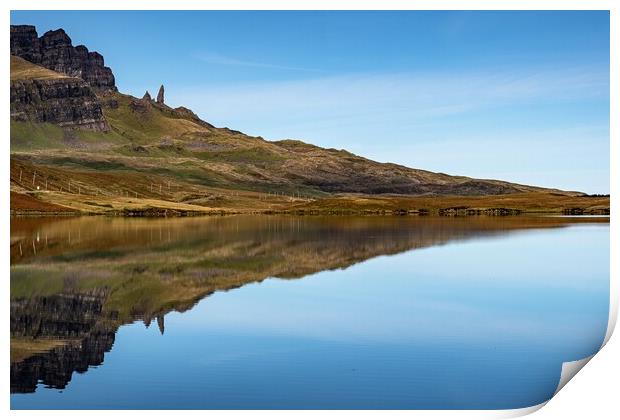 Reflections of The Old Man of Storr Print by Jason Moss