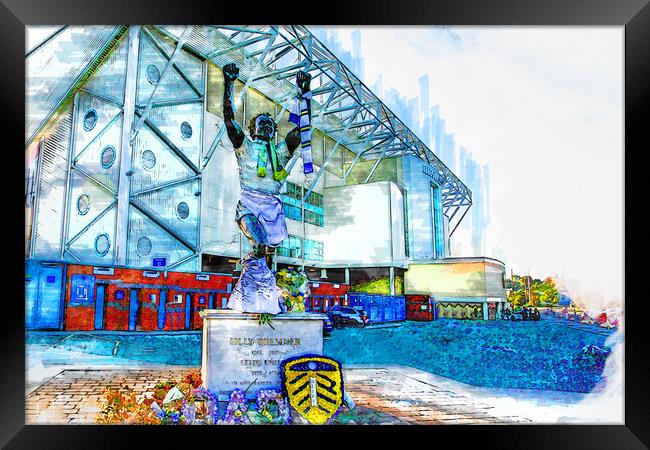 Elland Road - Sketch Framed Print by Picture Wizard