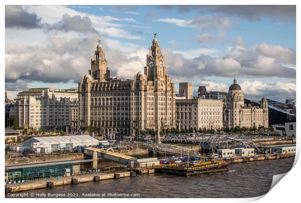 Liverpool's Iconic Skyline: The Liver Building Print by Holly Burgess