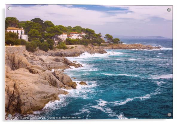 The coast of contrast - CR2109-5782-GLA Acrylic by Jordi Carrio