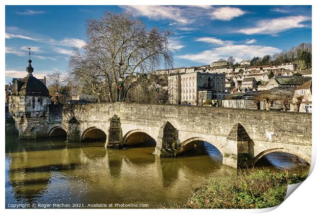 Bradford on Avon's Stunning Historic Bridge Print by Roger Mechan