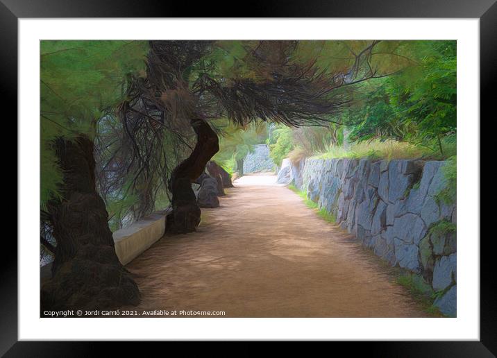 Road from S'Agaró to Playa de Aro - CR2109-5814-PI Framed Mounted Print by Jordi Carrio