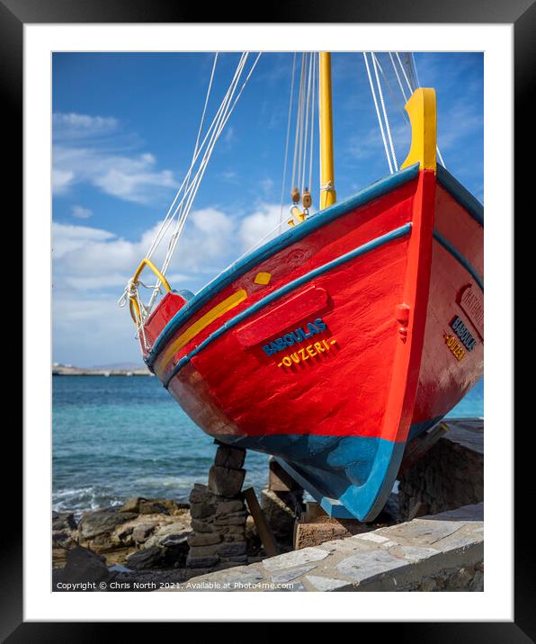 High and dry. Framed Mounted Print by Chris North
