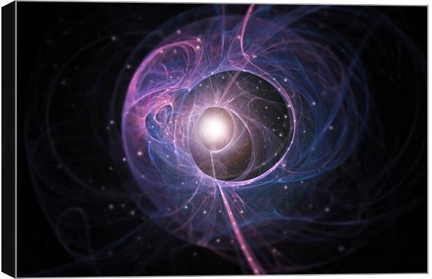 A science fiction concept of an quantum like desig Canvas Print by David Wall