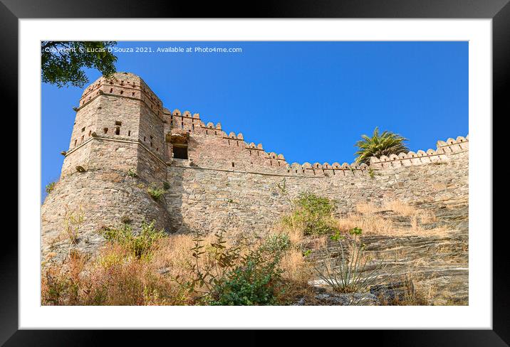Kumbalgarh fort in Rajasthan Framed Mounted Print by Lucas D'Souza