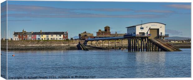 Barrow-in-Furness and the Piel Channel RNLI Canvas Print by Russell Finney