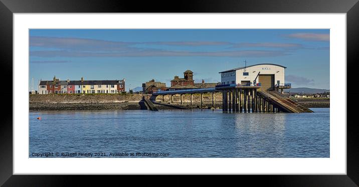 Barrow-in-Furness and the Piel Channel RNLI Framed Mounted Print by Russell Finney