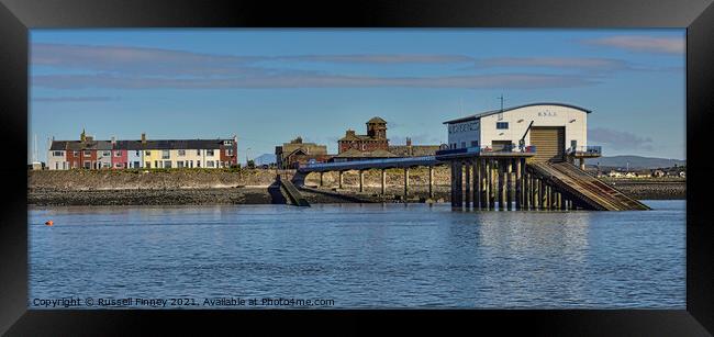 Barrow-in-Furness and the Piel Channel RNLI Framed Print by Russell Finney