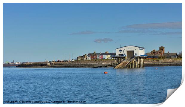 Barrow-in-Furness and the Piel Channel RNLI Print by Russell Finney