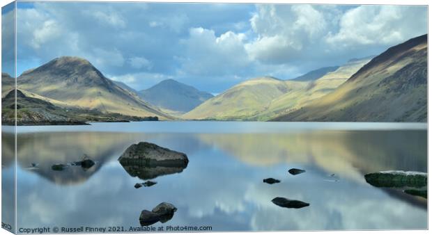 Lake District Cumbria Wastwater Canvas Print by Russell Finney