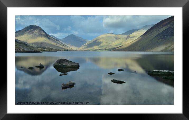 Lake District Cumbria Wastwater Framed Mounted Print by Russell Finney