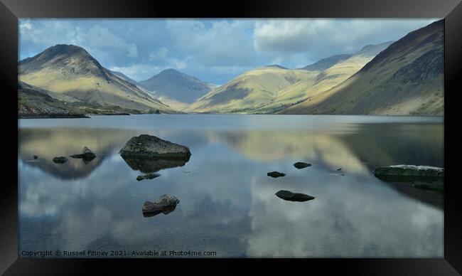 Lake District Cumbria Wastwater Framed Print by Russell Finney