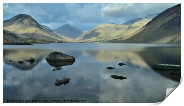 Lake District Cumbria Wastwater Print by Russell Finney