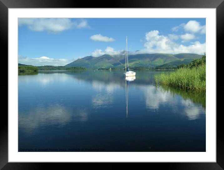 Lake District Cumbria Derwent Water Framed Mounted Print by Russell Finney