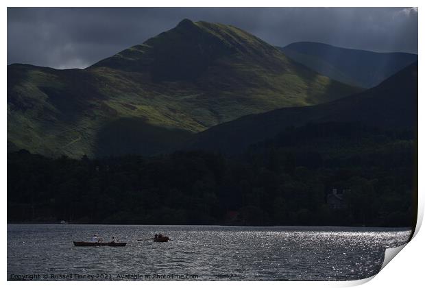 Lake District Cumbria Derwent Water Print by Russell Finney