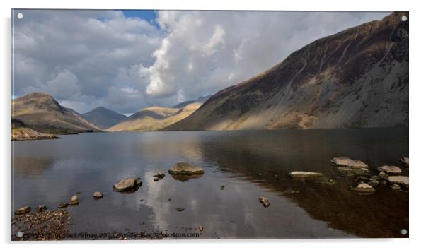 Lake District Cumbria Wastwater Acrylic by Russell Finney