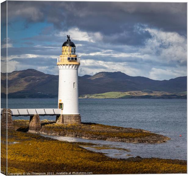 The Sound of Mull Canvas Print by Viv Thompson