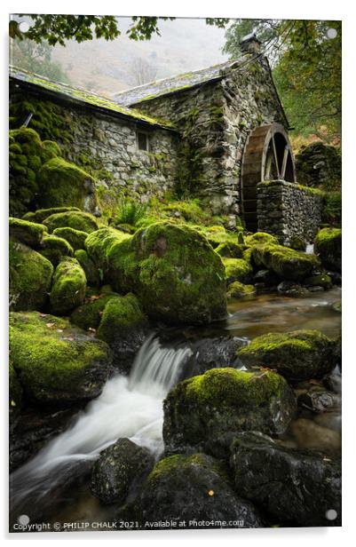  Secret Borrowdale Mill 615 Acrylic by PHILIP CHALK